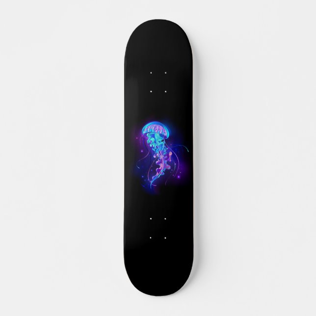 Skateboard Jellyfish éclatante couleur (Devant)