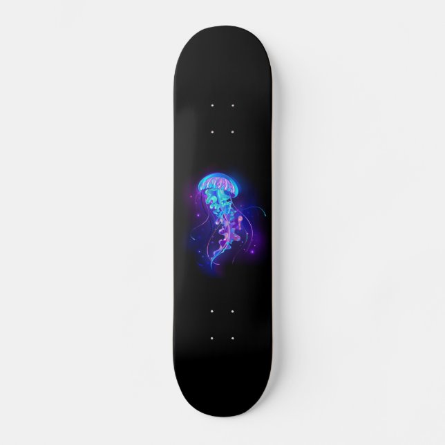 Skateboard Jellyfish éclatante couleur (Recto)