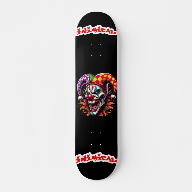 Skateboard Jester de billet immatériel (Devant)