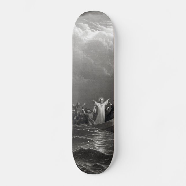 Skateboard Jésus-Christ stille la tempête (Recto)