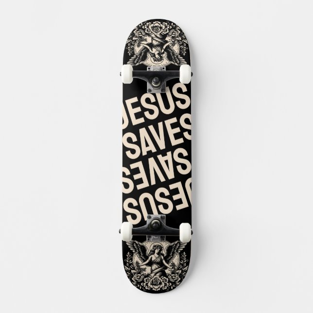 Skateboard Jésus sauve (Recto)