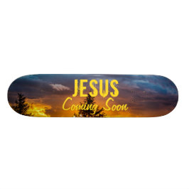 Skateboard Jésus venant bientôt