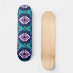 Skateboard Jeu de kaléidoscope géométrique Motif Abstrait Zig