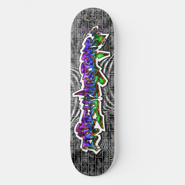 Skateboard Joey Designs 03 ~ Style sauvage Graffiti Art Deck (Recto)