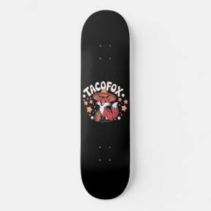 Skateboard Joli dessin animé taco fox pour les amateurs de ta