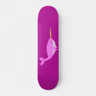 Skateboard Jolie fille rose bébé Narwhal