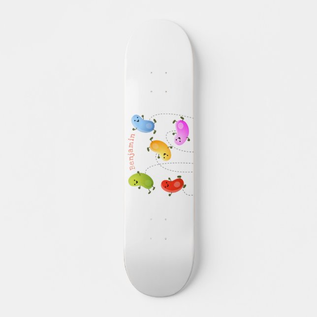 Skateboard Jolie jellybeans bondissant dessin animé (Devant)