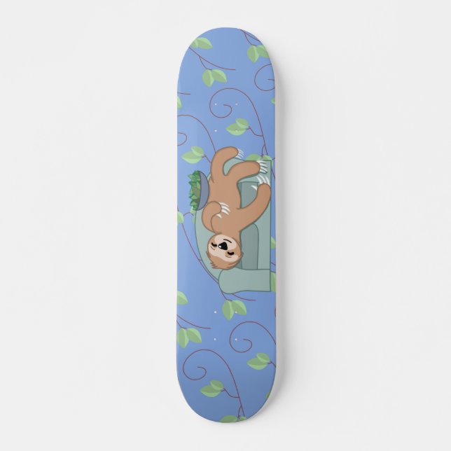 Skateboard Jolie Parcelle Qui Dort Être Laze Jungle Tropicale (Devant)