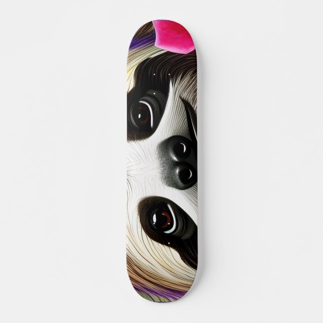 Skateboard Jolie Parfum Avec Fleurs (Devant)