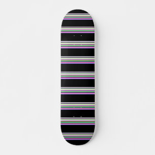 Skateboard Jolies bandes néon colorées