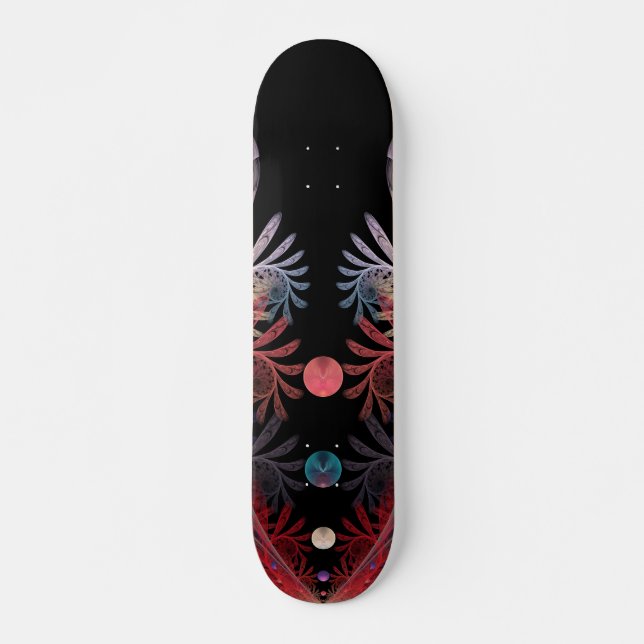 Skateboard Jonglage Abstrait Moderne Fantaisie Art Fractal (Devant)
