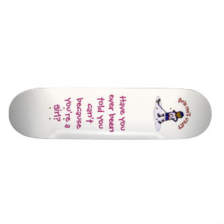 Skateboard Joueuse de hockey sur gazon noir