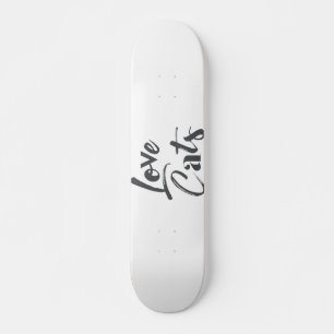 Skateboard Joueuse, joyeuse, moderne, design mignon de Love C