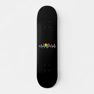 Skateboard Jour de la Sensibilisation sur l'autisme de l'auti