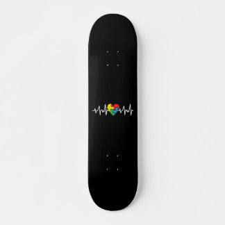Skateboard Jour de la Sensibilisation sur l'autisme de l'auti
