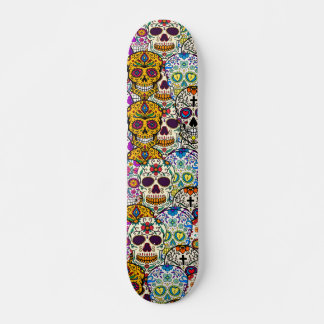 Skateboard Jour du crâne de sucre de l'Halloween mort
