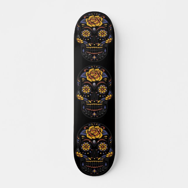 Skateboard Jour du crâne mort (Devant)