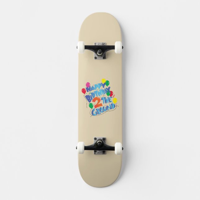 Skateboard Joyeux anniversaire (Recto)