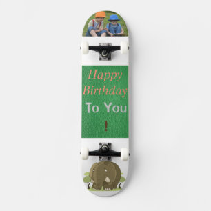 Skateboard Joyeux anniversaire Apprentissage et soins photo