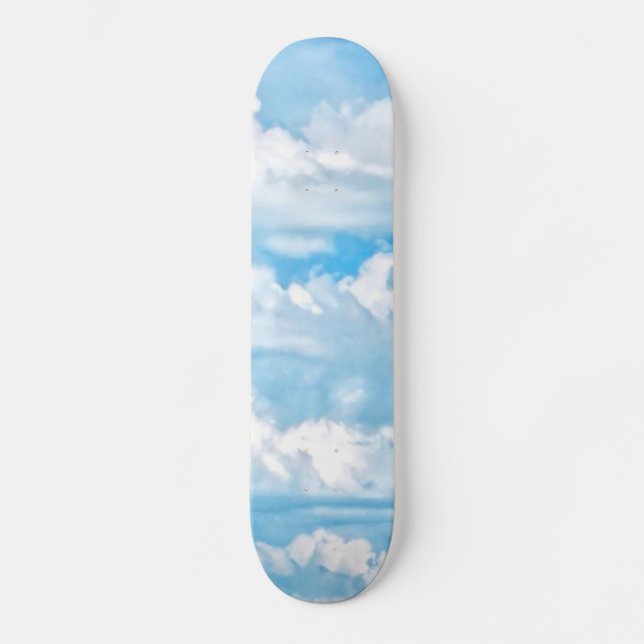 Skateboard Joyeux nuages ensoleillés Paysage Arrière - plan (Recto)