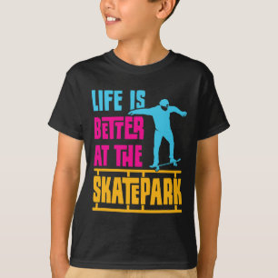 Skateboard-Jugendlicher Longboard Skater Skateboar T-Shirt