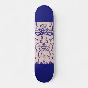 Skateboard Jupiter Zeus Roi des Dieux Mythologie grecque Bleu