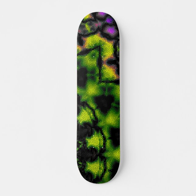 Skateboard Kaléidoscope motif rond Mandala (Devant)