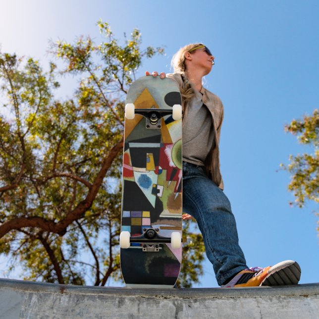 Skateboard Kandinsky - Balançoire, célèbre peinture, Skateboa (Extérieur 1)
