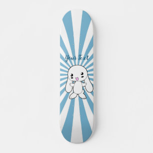 Skateboard Kawaii Bunny sur la coutume de l'accolade