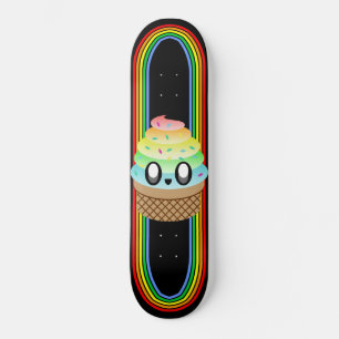 Skateboard Kawaii Rave Ice Cream Cone