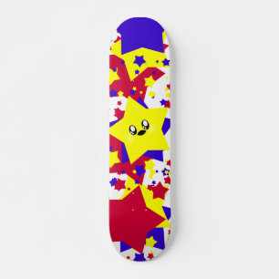SKATEBOARD KAWAII STARS COSMIC BURST