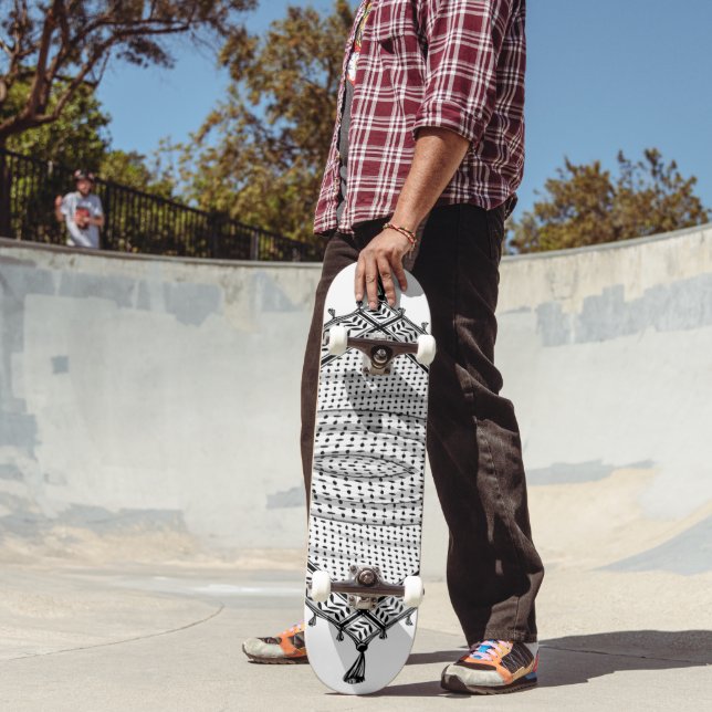 Skateboard Keffiyeh Écharpe palestinienne tissu traditionnel (Extérieur 2)