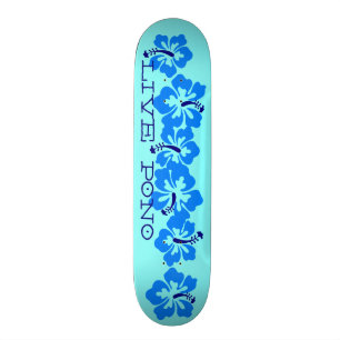 Skateboard Ketmie hawaïenne "Pono vivant" rétro rad