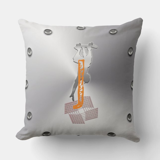 Skateboard Kissen (Vorderseite)