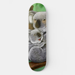 Skateboard Koala et bébé mignons