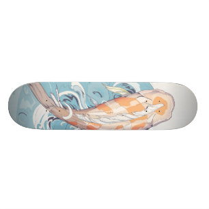 Skateboard Koi passant par la planche à roulettes