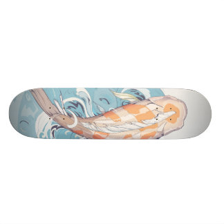 Skateboard Koi passant par la planche à roulettes