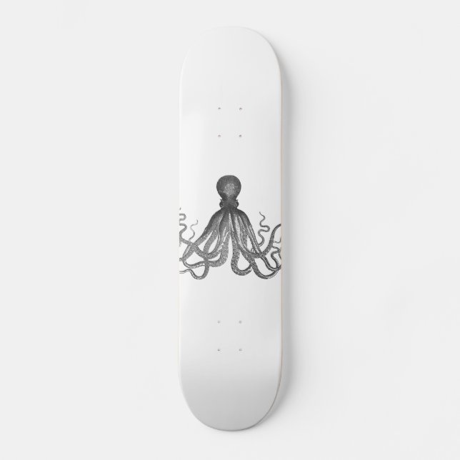 Skateboard Kraken - Octopus géant noir / Cthulu (Recto)