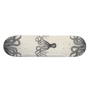 Skateboard Kraken - poulpe géant noir/Cthulu
