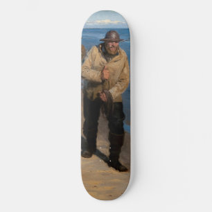 Skateboard Kroyer - Trois pêcheurs tirant un bateau