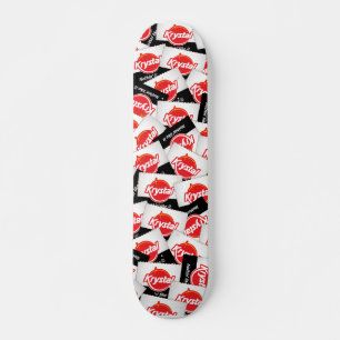 Skateboard Krystal enferme dans une boîte la planche à