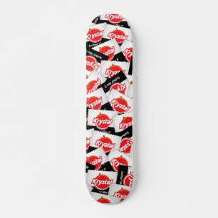 Skateboard Krystal enferme dans une boîte la planche à