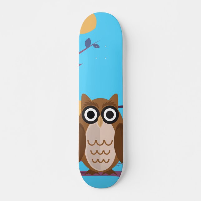 Skateboard La Chouette Sage (Devant)