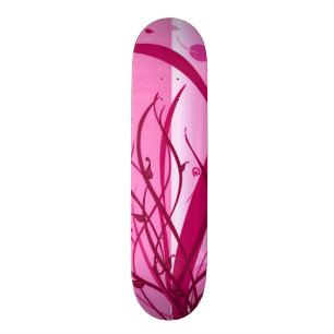 Skateboard La coutume de la fille en bois de cerise souillée