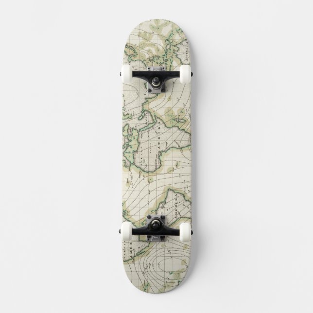Skateboard La déclinaison magnétique du monde (Recto)