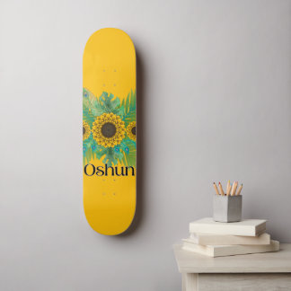 Skateboard La déesse d'Oshun Tournesols