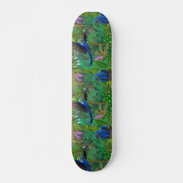 Skateboard La forêt tropicale brésilienne Parrots la planche (Devant)
