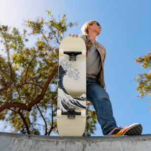 Skateboard La Grande Vague au large de Kanagawa Hokusai, art 