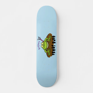 Skateboard La grenouille règle drôle dessin de grenouille ver