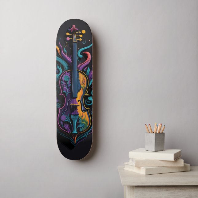Skateboard La Intensidad del Violín (Art mural)